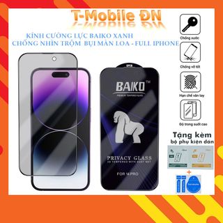 Kính cường lực Baiko Xanh chống nhìn trộm tĩnh điện esd