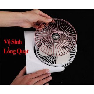 QUẠT SẠC TÍCH ĐIỆN XOAY 120 ĐỘ KY- 903