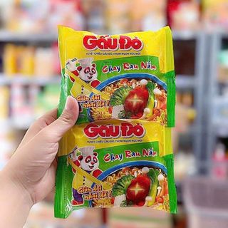 Mì Gấu Đỏ chay rau nắm ( thùng 30 gói)