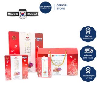 (SỈ GIÁ TỐT)Nước Hồng Sâm Hoàng Gia Đông Trùng Saffron Gold Hankwanjang (70ml x 20 gói)