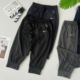 Quần jogger lửng ống bo logo thêu mới Phom chất chuẩn đẹp Size m.l.xl.xxl(ri8c) Ri 2222 Tách nửa ri được