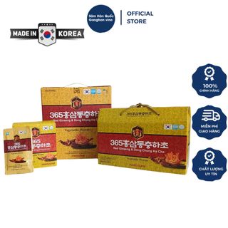 (SỈ GIÁ TỐT)Nước Hồng Sâm Đông Trùng Hạ Thảo 365 HANSUSAM (70ml x 20gói)