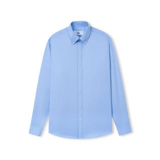 Áo sơ mi nam cổ button down chất liệu coolmax thoáng khí, giữ form tốt - Màu Xanh Nhạt - hàng VNXK sang EU - đủ size từ XS - XL
