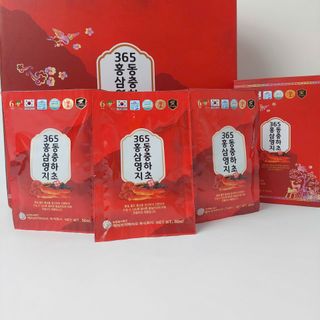 Nước Hồng Sâm Linh Chi Đông Trùng 365 (50ml x 60 gói)