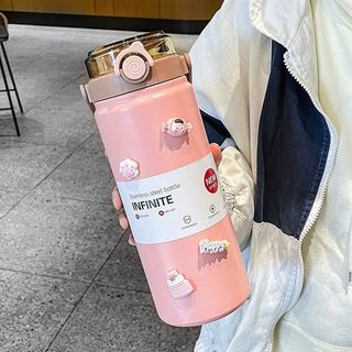 Bình giữ nhiệt 1000ml có quai xách kèm sticker