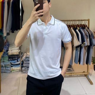 Áo Polo Nam Viền Kẻ Trẻ Trung Lịch Lãm chất thun cá sấu 4 chiều ABABA Menswear Giá sỉ Giá Buôn -polo-vkn