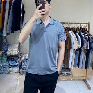 Áo Polo Nam Viền Kẻ Trẻ Trung Lịch Lãm chất thun cá sấu 4 chiều ABABA Menswear Giá sỉ Giá Buôn -polo-vkn