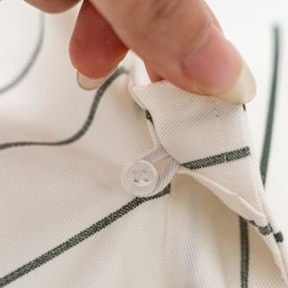 Áo sơ mi nam cổ Hidden Button Down chất liệu vải twill thoáng khí, giữ form tốt - Kẻ Sọc - Hàng VNXK sang EU - đủ size từ XS - XL