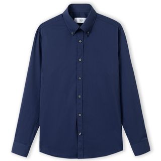 Áo sơ mi nam cổ button down chất liệu coolmax thoáng khí, giữ form tốt - Màu Xanh Navy - hàng VNXK sang EU - đủ size từ XS - XL