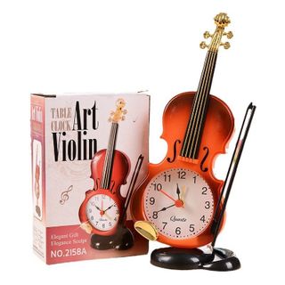 Đồng Hồ Thiết Kế Dáng Cây Đàn Violon V01 Độc Đáo Siêu Đẹp Mắt Decor