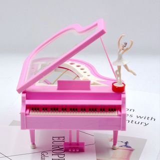 Hộp Phát Nhạc Piano Với Vũ Công Múa Bale, Máy Phát Nhạc Chạy Bằng Dây Cót