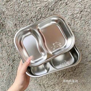 Khay Cơm Inox Kèm Thìa