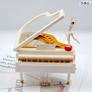 Hộp Phát Nhạc Piano Với Vũ Công Múa Bale, Máy Phát Nhạc Chạy Bằng Dây Cót