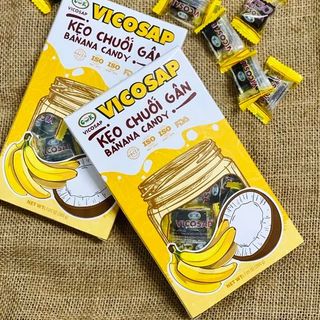 Kẹo Chuối Gân VICOSAP – Dẻo thơm, béo bùi, ăn là mê!