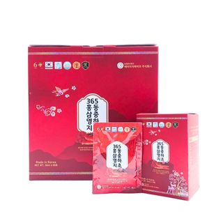 (SỈ GIÁ TỐT)Nước Hồng Sâm Linh Chi Đông Trùng 365 Hàn Quốc (50ml x 60gói)