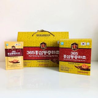 Nước Hồng Sâm Đông Trùng Hạ Thảo Hansusam (Hộp 20 Gói)