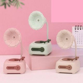 Hộp phát nhạc Loa Cổ Điển Có Đèn Pastel, Hộp Nhạc Đèn Ngủ Để Bàn, Trang Trí