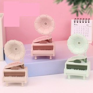 Hộp phát nhạc Loa Cổ Điển Có Đèn Pastel, Hộp Nhạc Đèn Ngủ Để Bàn, Trang Trí