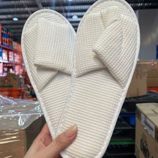 Dép vải khách sạn hở ngón dùng trong nhà/phòng dép 28x11cm
