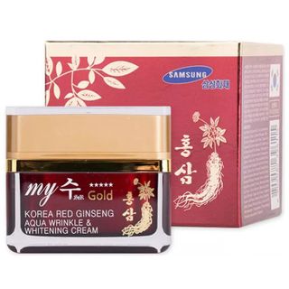 Kem Hồng Sâm AQUA WRINKLE&WHITENING MYSU - My Gold Korea 50mL