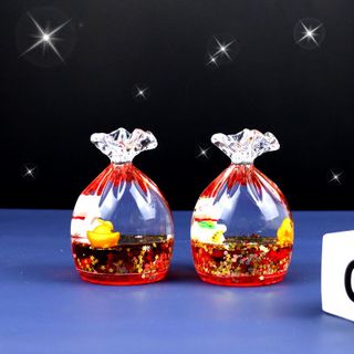Túi May Mắn Mèo Thần Tài Hút Lộc , Mèo Thần Tài Trong Túi May Mắn Trang Trí Làm Quà Tặng