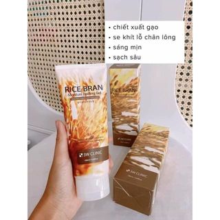 Tẩy TBC Chiết Xuất Gạo - Trà Xanh 3W CLINIC RICE BRAN MOISTURE PEELING GEL (180ml)