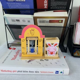 Mô Hình Đồng Cát Kèm Ống Đựng Bút Hình Thú Ngỗ Nghĩnh, Ống Đựng Bút Hình Thú Dễ Thương