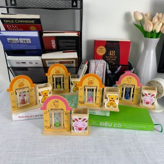 Mô Hình Đồng Cát Kèm Ống Đựng Bút Hình Thú Ngỗ Nghĩnh, Ống Đựng Bút Hình Thú Dễ Thương