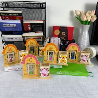 Mô Hình Đồng Cát Kèm Ống Đựng Bút Hình Thú Ngỗ Nghĩnh, Ống Đựng Bút Hình Thú Dễ Thương