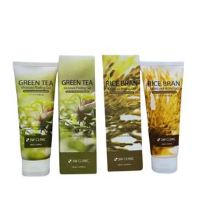 Tẩy TBC Chiết Xuất Gạo - Trà Xanh 3W CLINIC RICE BRAN MOISTURE PEELING GEL (180ml)