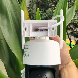 Camera Wifi Yoosee 10MP 2 khung hình Q44D Đèn báo động đỏ | Ngoài trời | 2 ống kính 2 khung hình (Loại A - Bảo hành 1 năm)