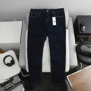 [bigsize] Quần jean bigsize nam màu xanh mực co giãn đẹp 80-130kg - mã 157