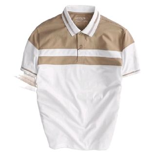 Áo thun nam cổ tròn,tay ngắn,phối màu basic