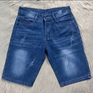 Quần short Jean nam trẻ trung, mẫu Wash-cào nhẹ-mềm mịn-bền màu