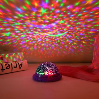 Đèn Ngủ UFO Chiếu Sáng Vũ Trụ 360 độ SIZE BÉ Kèm Dây Sạc Tiện Lợi Trang Trí Phòng Ngủ