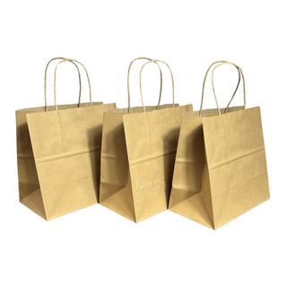L05 – 280x150x325 mm – Túi giấy kraft nâu quai xoắn