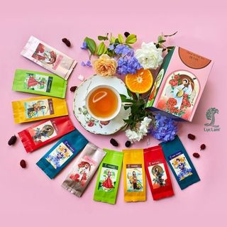 Trà Detox Thải Độc Giải Nhiệt - Trà Hoa Thảo Mộc - Lục Lam - Hộp 30gr