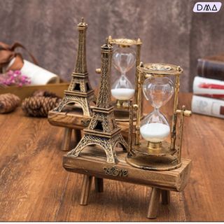 Đồng Hồ Cát Kệ Gỗ Tháp Eiffel, BÁNH XE Ferris Trang Trí Phong Cách Cổ Điển Sang Trọng, quà lưu niệm, văn phòng phẩm