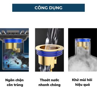 NẮP ĐẬY CỐNG NGĂN MÙI HÔI BẰNG ĐỒNG