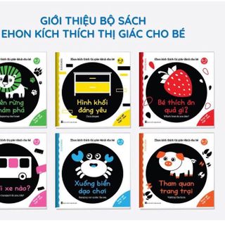 BỘ 6 QUYỂN SÁCH KÍCH THÍCH THỊ GIÁC CHO BÉ