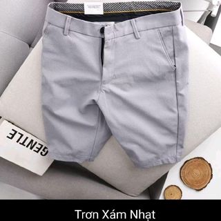Quần Short Nam - Chất vải cotton - Kiểu trơn