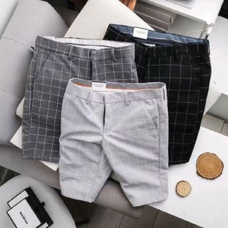 Quần Short Nam - Chất liệu vải cotton - Kiểu Caro