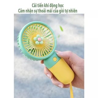 Quạt Tích Điện Mini Cầm Tay Đủ Màu (Thùng 144 Cái)