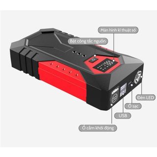Bộ kích điện ắc quy kèm bơm lốp ô tô cao cấp, đa năng High-Power 12V, dung lượng pin lớn 20000mAh