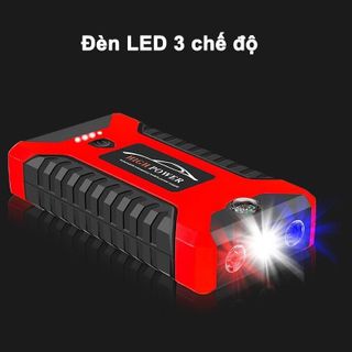Bộ kích điện ắc quy kèm bơm lốp ô tô cao cấp, đa năng High-Power 12V, dung lượng pin lớn 20000mAh