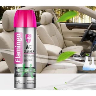 Chai xịt bọt vệ sinh khử mùi hôi, diệt khuẩn điều hòa, giàn lạnh ô tô Flamingo A/C Pro F020 500ml