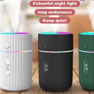 Máy khuếch tán tinh dầu Colorful Humidifier H2O phun tinh dầu để trong ô tô tạo ẩm, có đèn nhiều màu