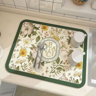 Thảm Thấm Hút Nước Nhanh Khô, Chất Liệu Da Nappa + Cao Su Chống Trượt, Thảm Lót Ly Tiện Dụng Cho Nhà Bếp ( KT 40* 60 )