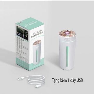 Máy khuếch tán tinh dầu Usb Aroma Humidifier đèn Led, khử mùi xe hơi và bàn làm việc siêu tiện lợi