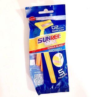 Cạo râu 2 lưỡi SUNREE MAX bịch 5 cái